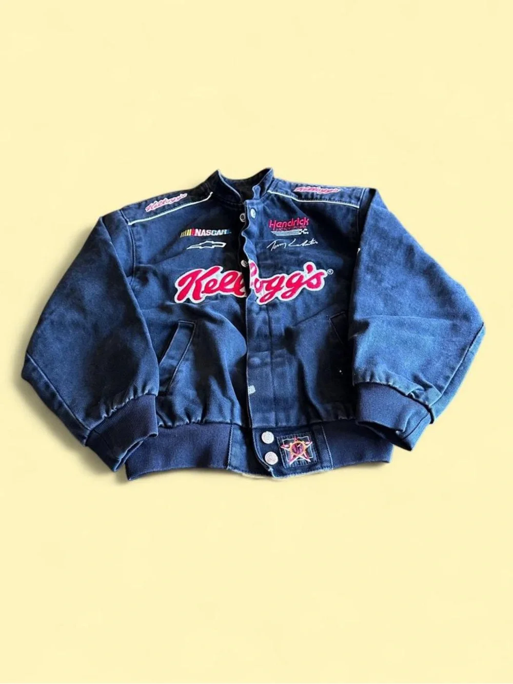 Vintage Kellogg’s Tony the Tiger NASCAR Racing Jacket Kids Size L